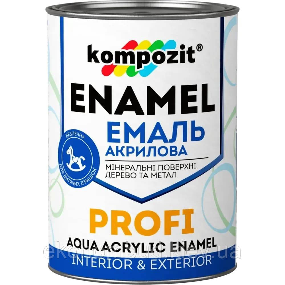 Емаль акрилова PROFI (Колір: Сірий, Фасування: 0,8 л, Блиск: Глянцевий)
