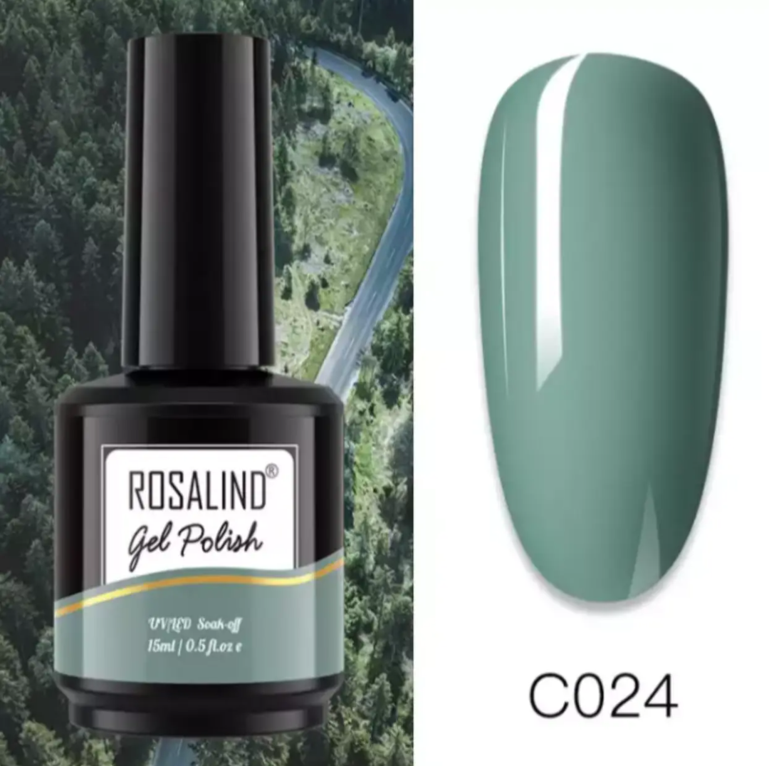 15мл. Гель лак для ногтей Rosalind Rainbowс блестками, шиммер УФ UV ...