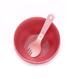 Ланчбокс супниця 550 мл герметична з ложкою Soup Cup — рожевий (LB-104040), фото 5