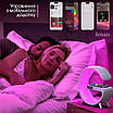 Нічник LED лампа RGB LOSSO "G-Luminate" з бездротовою зарядкою 15W та Bluetooth колонками білий, фото 5