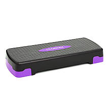 Степ-платформа 2-ступенева Cornix 68 х 28 х 10-15 см XR-0188 Black/Purple Poland, фото 3