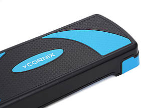 Степ-платформа 3-ступенева Cornix 78 х 29 х 10-20 см XR-0186 Black/Blue Poland, фото 3
