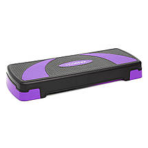 Степ-платформа 3-ступенева Cornix 78 х 29 х 10-20 см XR-0183 Black/Purple Poland, фото 5