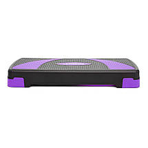 Степ-платформа 3-ступенева Cornix 78 х 29 х 10-20 см XR-0183 Black/Purple Poland, фото 3
