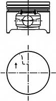 Поршень DACIA 79.75 K7J710/714 2004 - (пр-во KS) KOLBENSCHMIDT 40277610 DACIA LOGAN (LS_), DACIA LOGAN EXPRESS