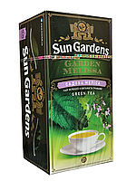 Чай зеленый Sun Gardens Garden Melissa с мелиссой и мятой 25 пакетиков