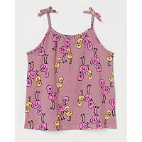 Детская майка Фламинго H&M для девочки 2-4 года р.98-104 /93212/
