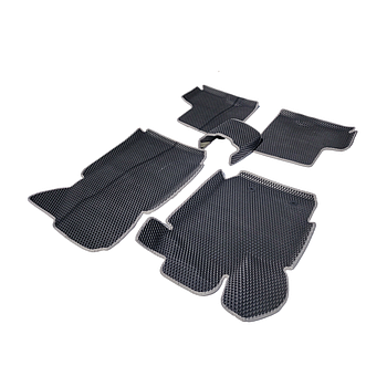 3D Килимки в салон - Renault Duster 2018+ (4 килимики з перемичкою) (Eva-матеріал)