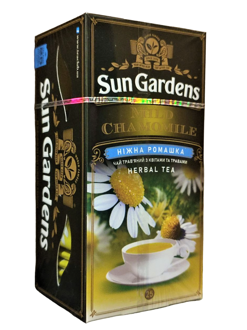Чай трав'яний Sun Gardens Mild Chamomile з ромашкою і яблуком 25 пакетиків