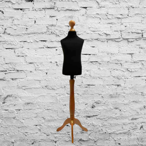 Манекен Кравецький  Дитячий 3-6 років Чорний  Білий пінопластовий на дерев'яній ніжці ,для шиття, фото 1