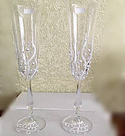 Свадебные бокалы ручной с росписью