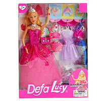Кукла с нарядами (2 вида, кукла типа барби 30 см, 3 дополнительных комплекта одежды, аксессуары) 8269