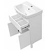 Тумба підлогова"Лайт 60 " з умивальником "Церсанія 60", біла для ванної кімнати, фото 2