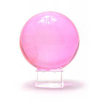 Статуэтка Хрустальный шар розовый 8 см 2210