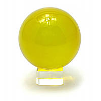 Статуэтка Хрустальный шар желтый 8 см 28845
