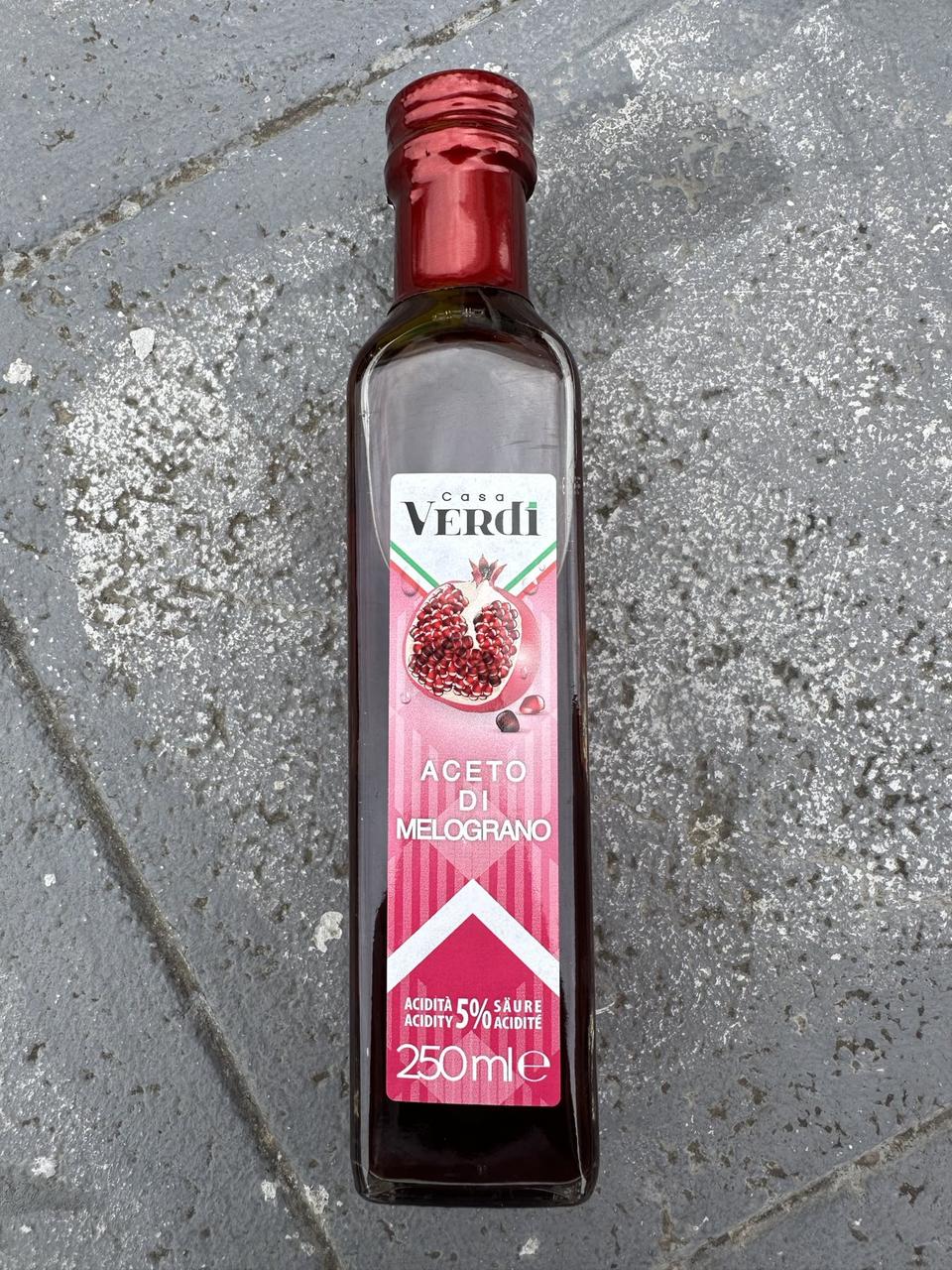 Гранатовий оцет ТМ"Casa Verdi" 250мл, фото 1