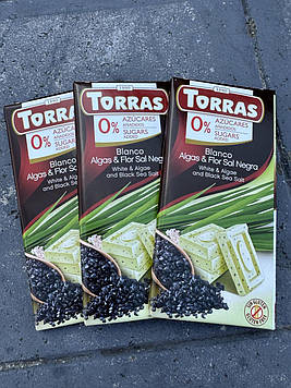 Шоколад ТМ"Torras"  №525 білий водорослі і сіль 0,075