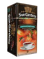 Чай черный Sun Gardens Strawberry Cream с клубникой 25 пакетиков