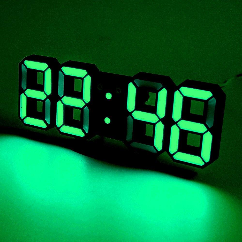 Настольные LED часы от USB, LY-1089 зелёная подсветка - фото 1 - id-p1180633403