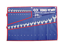 Набір комбінованих ключів 6-32 мм KING TONY, 26 шт.