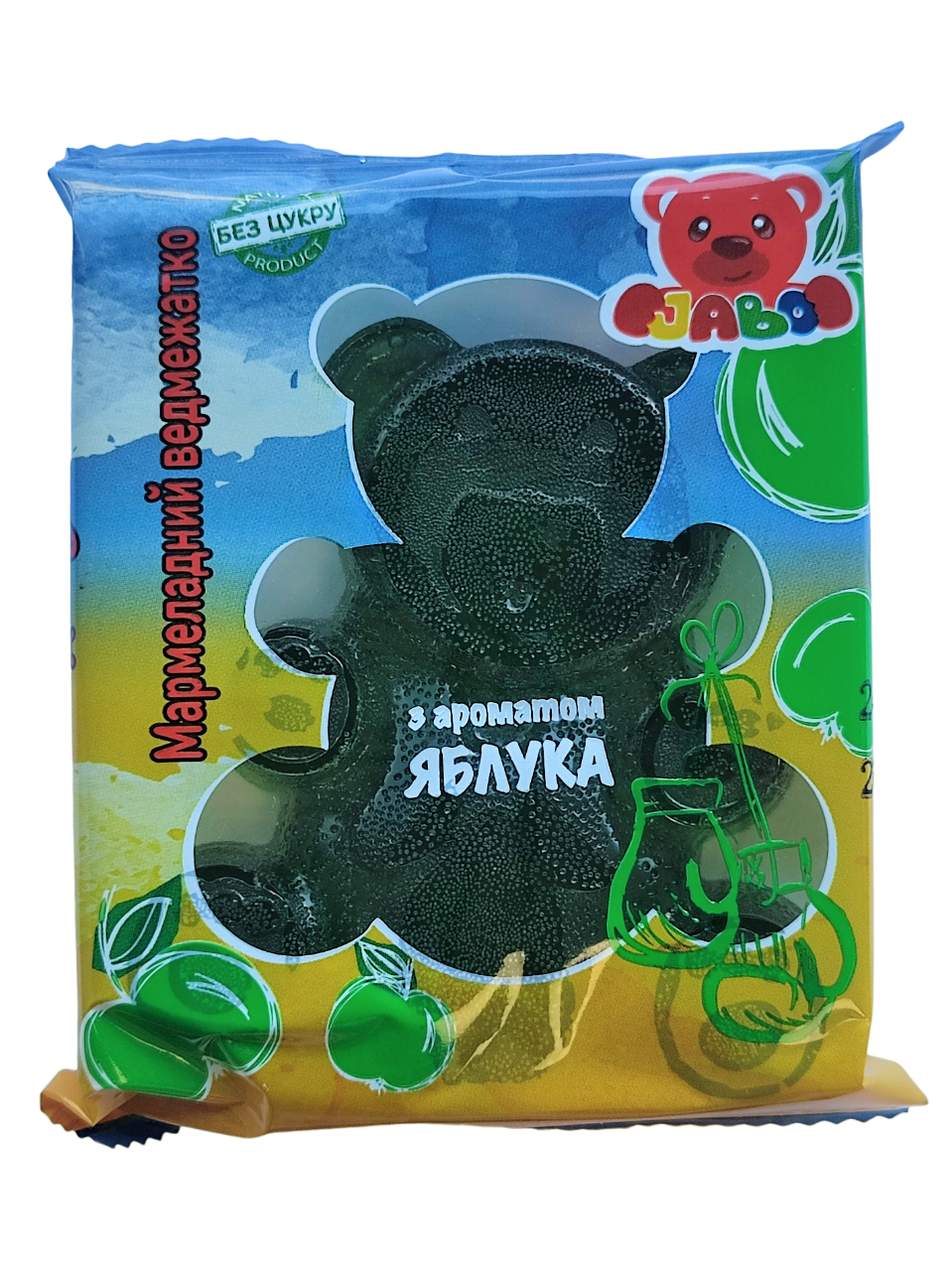 Мармелад без цукру Jabo Ведмедик зі смаком яблука 90 г