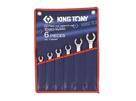 Набір гайкових розрізних ключів 8 — 22 мм KING TONY, 6 шт.