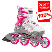 Дитячі ролики By Rollerblade Bladerunner Pink Girl розсувні для дітей р.33-38; 36-40