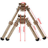 Сошки BT10-LW17 V8 Atlas Bipod 360° Desert Tan, фото 3