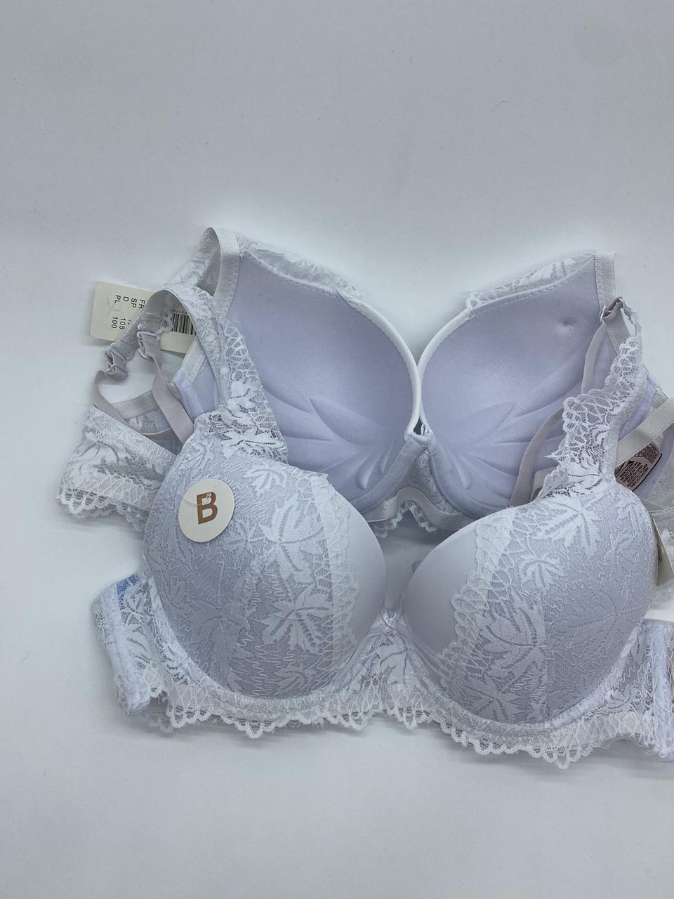 Бюстгальтер мереживний білий HANA чашка В 25206-3, фото 1