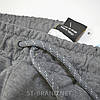 Розміри: 58,60. Чоловічі трикотажні спортивні штани, чудової якості, весна-осінь – сірі, фото 5