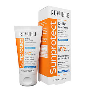 Сонцезахисний крем для обличчя зволожуючий SPF 50 Revuele Sunprotect 50 мл