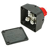 Вимикач маси на 2 батареї накладний 12-48В 200A Відсікач живлення батареї, фото 3