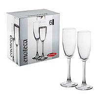 Набор бокалов для шампанского Pasabahce Imperial Plus 6 штук 150мл d4,7 см h19,5 см стекло (44819/6)