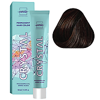 4/35 Профессиональная стойкая крем-краска для волос Шатен Золотисто-Красный Unic Crystal 100 мл.