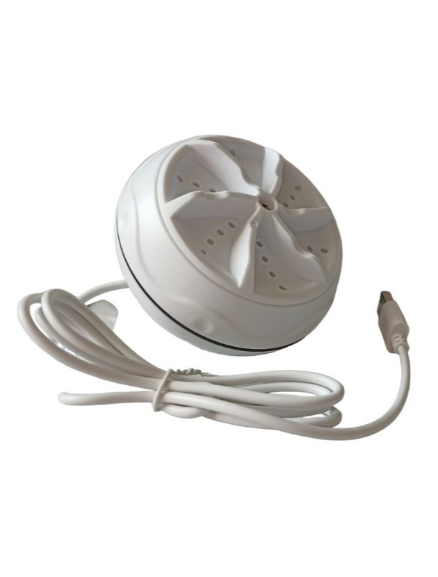 Портативна обертова ультразвукова пральна машинка Turbine Wash з кабелем USB для подорожей та дому