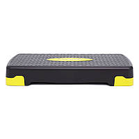 Степ-платформа 2-ступенева Cornix 68 х 28 х 10-15 см XR-0192 Black/Yellow, фото 4