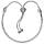Браслет із регульованою застібкою у формі серця паве (28 см), фото 3