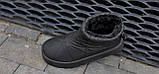 Тільки 37р і 40р! Дутіки жіночі чорні зимові короткі модні стильні чоботи (Код: М3289), фото 4