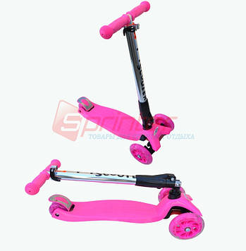 Самокат дитячий яскравий 4-колісний. SSWT-09