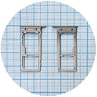 Тримач SIM карти Samsung Galaxy S9 G960F, S9 Plus G965F чорний 2 SIM (1 SIM + Micro SD)