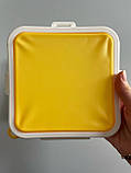 Ланчбокс бутербродниця седвічниця силіконова Silicone Pocket — жовтий (LB-103870), фото 10