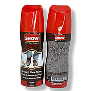 Рідка Крем-Фарба для взуття SHOW коричнева  75 мл, фото 2