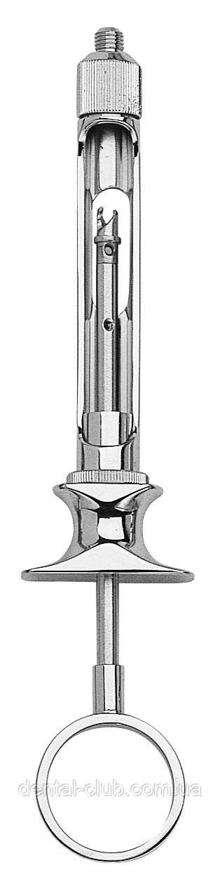 Шприц карпульный аспіраційний, з перехідником, дві головки 1,8 ml EU/AM, Medesy 4956