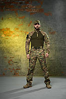 Тактический осенний костюм комплект мультикам, Мужская камуфляжная армейская форма ВСУ multicam