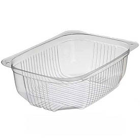 Контейнер пластиковий для салатів та напівфабрикатів ПС-170 об'єм 500 мл без кришки розмір 134х110х58 50 шт/уп.