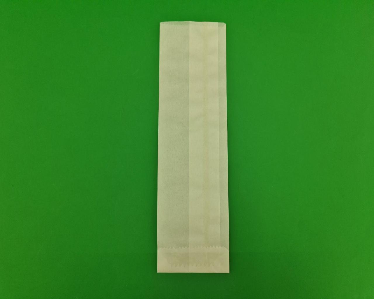 Пакет паперовий 7/0*28 білий жиронепроникний (2000 шт.)