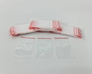 Пакет з замком zipp 6x8 польські(100шт) (1 пач.), фото 2