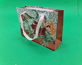 Пакет паперовий малий горизонтальний 11/18/5 (арт М031) (12 шт.)