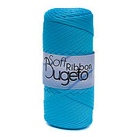 Плоский шнур поліефірний Bugeto Soft Ribbon, колір небесно-бірюзовий