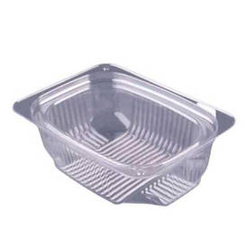 Одноразові контейнери для їжі без кришки розмір 117х84х38 ПС-181 об'єм 200мл 50 шт/уп.